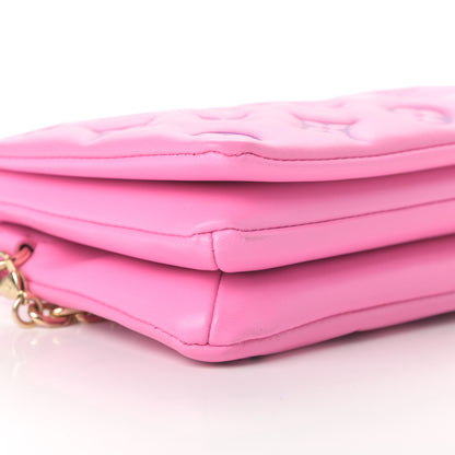 Louis Vuitton Lambskin Embossed Monogram Vuittamins Pochette Coussin Rose Violet 8 of 10