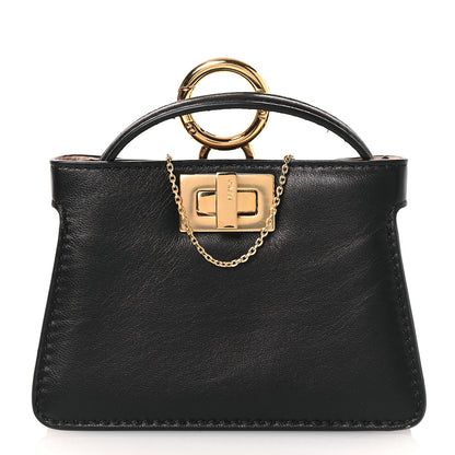 Fendi Nappa Sigma Pico Peekaboo Charm Black 2 of 25