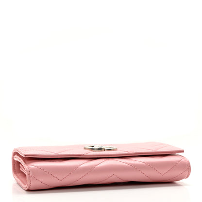 Gucci Calfskin Matelasse GG Marmont Continental Wallet Perfect Pink 4 of 10