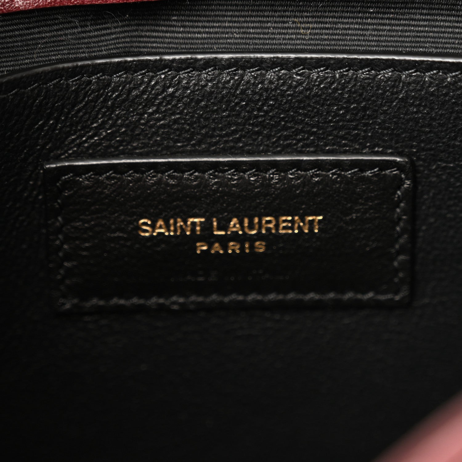 Saint Laurent Lambskin Quilted Monogram Mini Nolita Rouge Cabernet 6 of 14