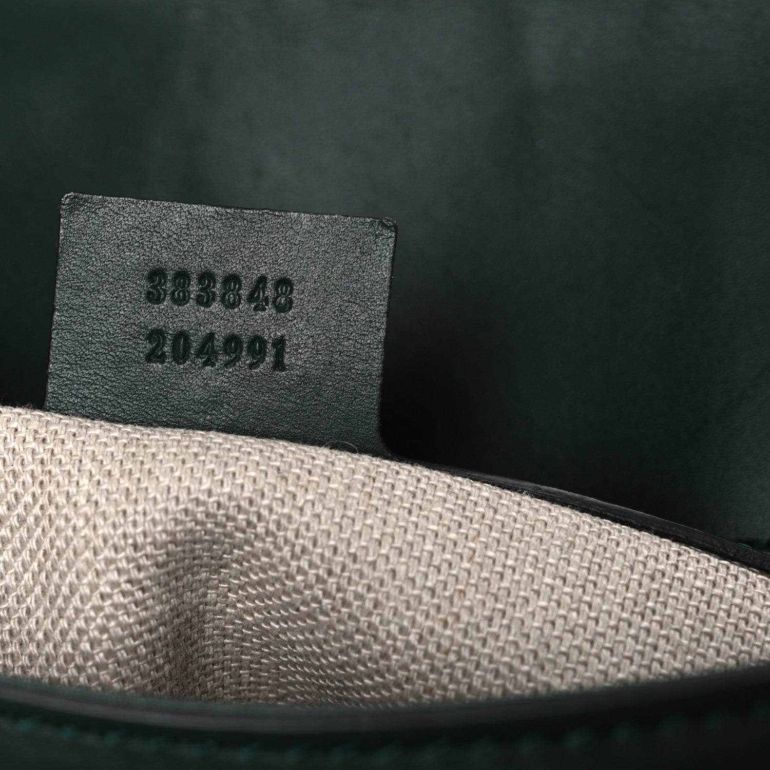 Gucci Monogram Calfskin Medium Lady Web Shoulder Bag Beige Green 7 of 10