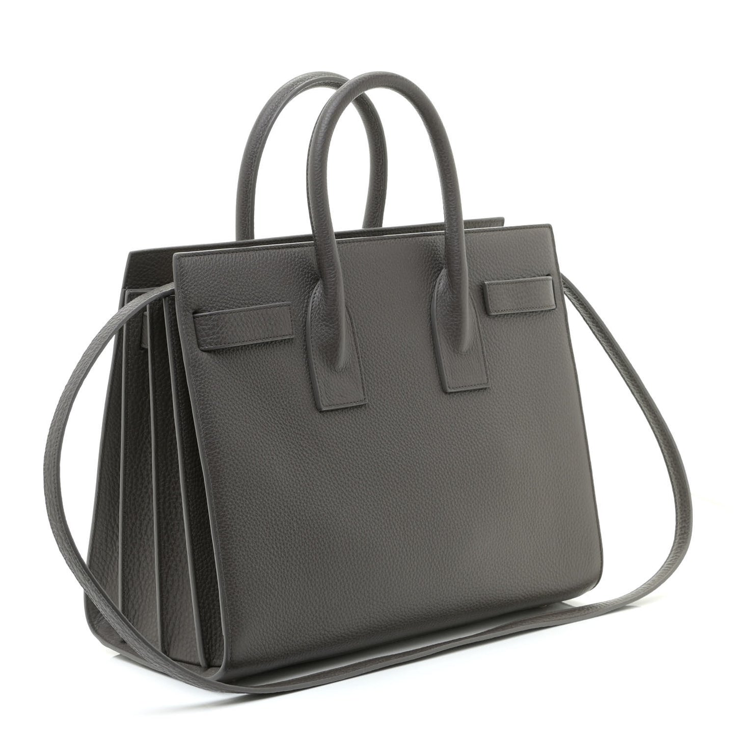 Grained Calfskin Small Sac De Jour Fog