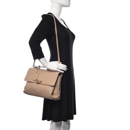 Balenciaga Grained Calfskin Le Dix Small Soft Cartable Beige Seigle 2 of 10
