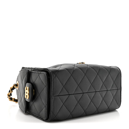 Chanel Caviar Quilted Mini Chanel 25 Handbag Black 3 of 9