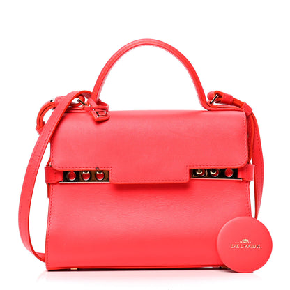 Delvaux Calfskin Mini Tempete Satchel Rose Candy 1 of 5