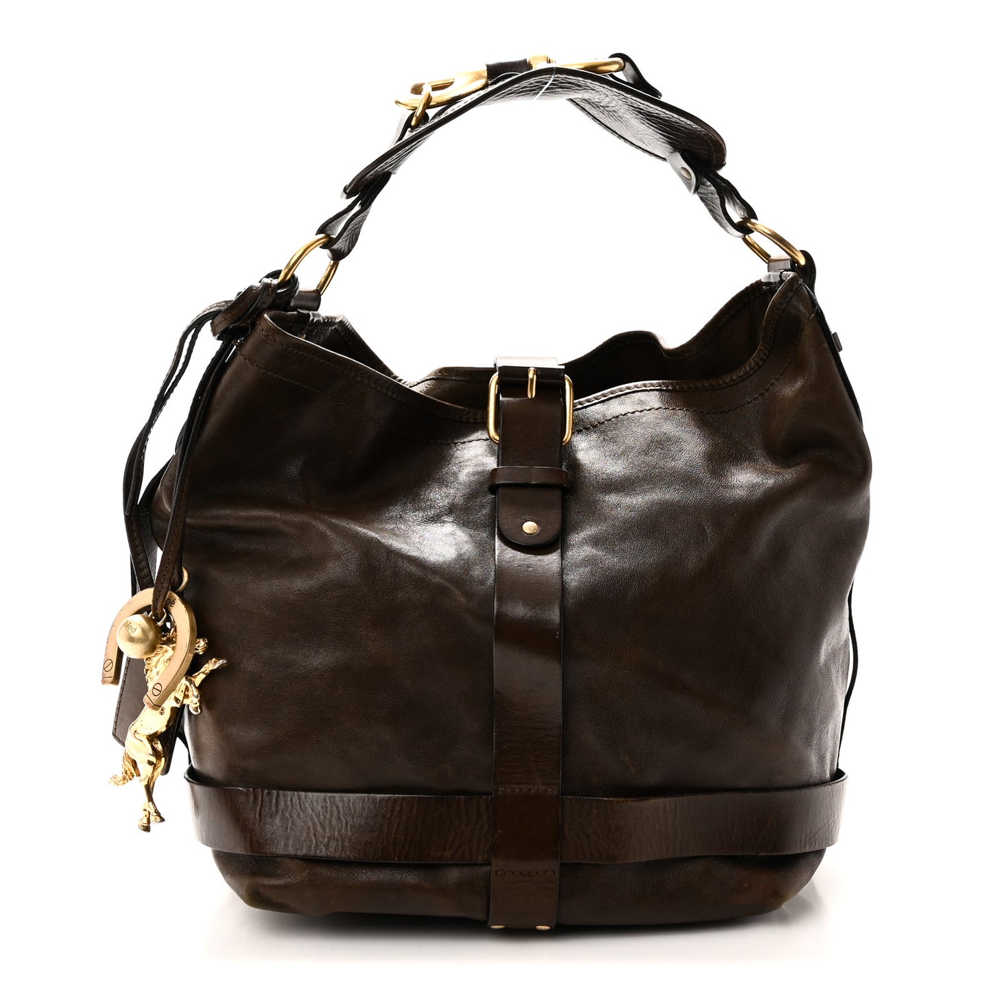 Goatskin Large Kerala Bag Brown