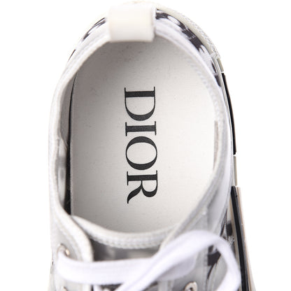 Christian Dior Technical Canvas Oblique Womens B23 Low Top Sneaker 36 White Black 5 of 6