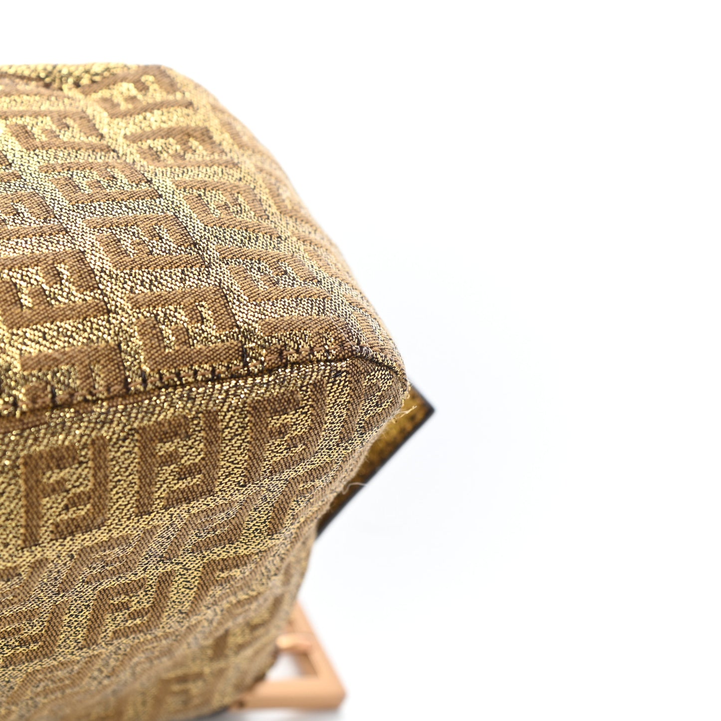 Metallic Jacquard Zucchino Suede Baguette Peltro Argento Sabbia