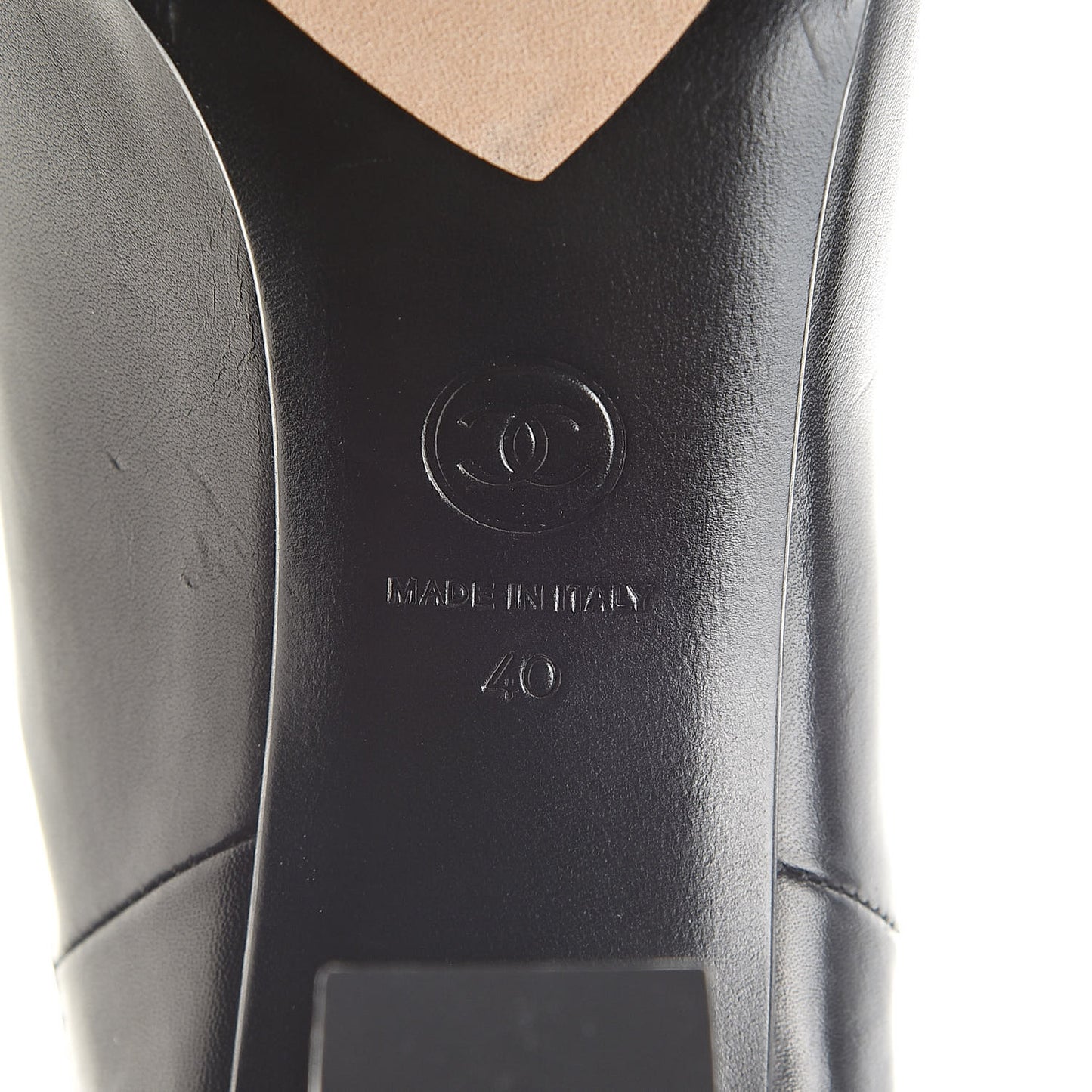 Calfskin CC Turnlock Ankle Boots 40 Black