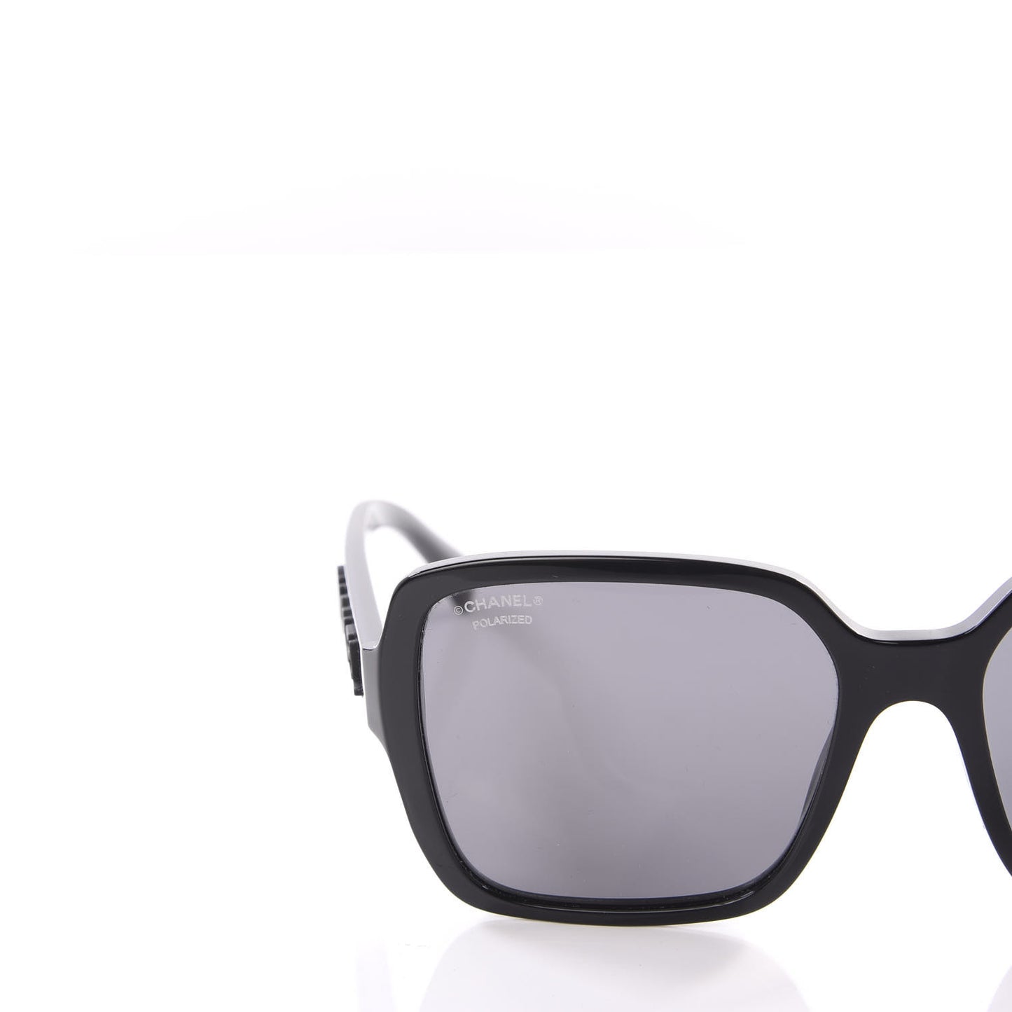 Acetate Polarized Square Sunglasses 5408 Black