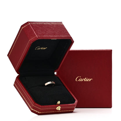 Cartier 18K Pink Gold Diamond 3mm C De Cartier Wedding Band Ring 46 3.75 6 of 6
