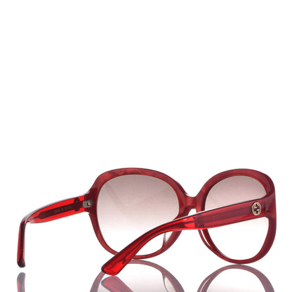 Gucci Acetate Oversized Round Sunglasses GG0080SK Red 4 of 6