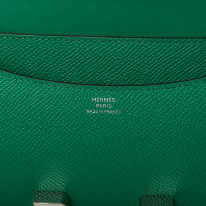 Hermes Epsom Enamel Constance 18 Vert Jade Bleu Brume 8 of 11