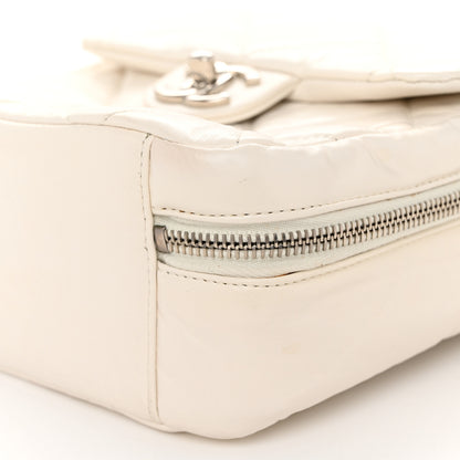 Chanel Aged Calfskin Quilted Top Handle Camera Case White 10 of 12