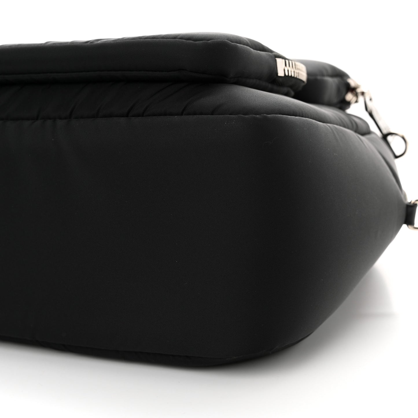 Tessuto Nylon Pocket Cargo Top Handle Bag Black Fuoco