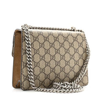 Gucci GG Supreme Monogram Mini Dionysus Shoulder Bag Taupe 3 of 14