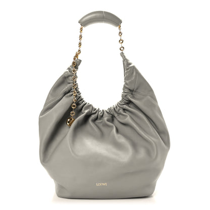 Loewe Buttery Nappa Lambskin Medium Squeeze Bag Pearl Grey 1 of 8