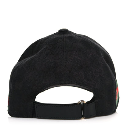 Gucci Monogram Web Baseball Hat S Black 5 of 8