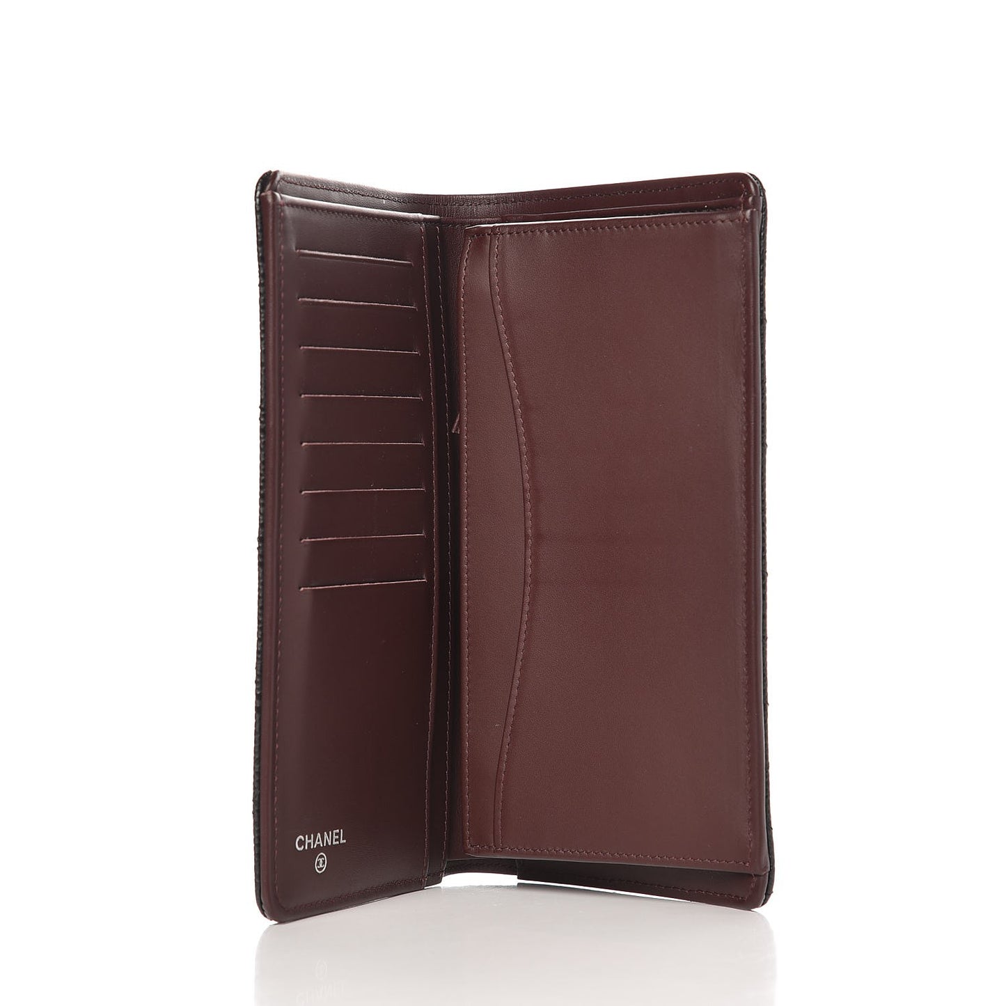 Caviar Quilted Yen Wallet Black