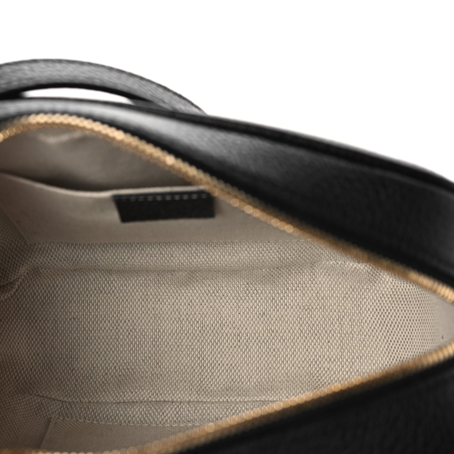 Pebbled Calfskin Small Soho Disco Bag Black