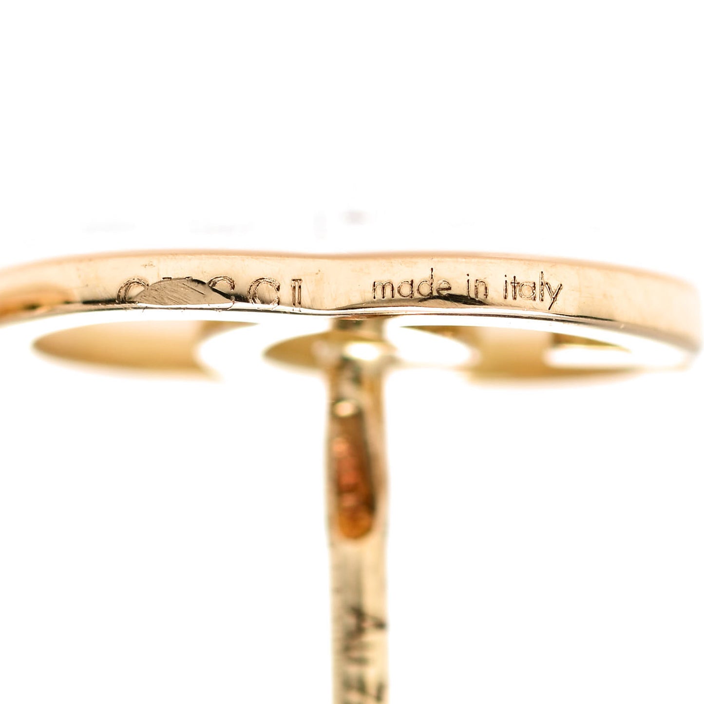 18K Yellow Gold GG Tissue Stud Earrings