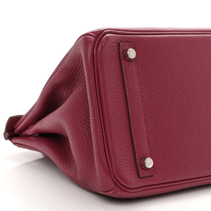 Hermes Taurillon Clemence Birkin 30 Rubis 9 of 12