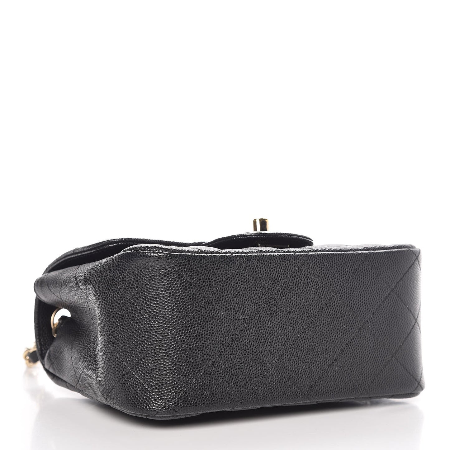 Caviar Quilted Mini Square Flap Black