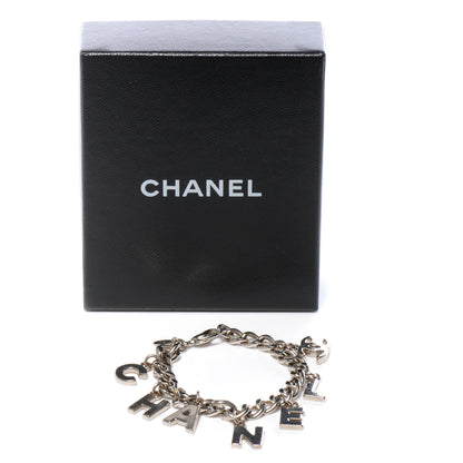 Chanel CC Logo Charms Bracelet Silver 5 of 6
