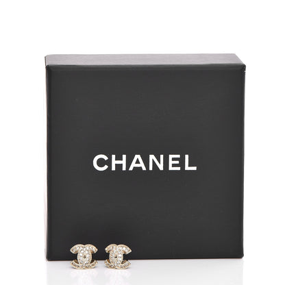 Chanel CC Drop Earrings Matte Gold 6 of 6