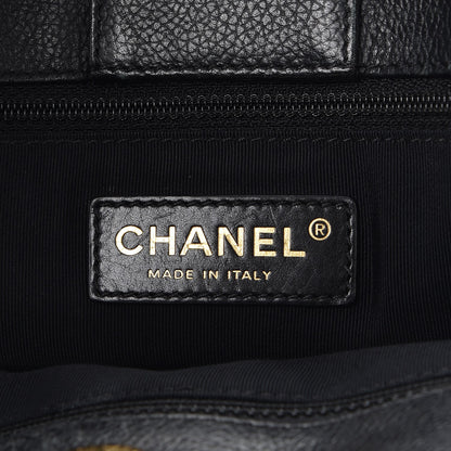 Chanel Calfskin Tall Cerf Tote Black 6 of 23