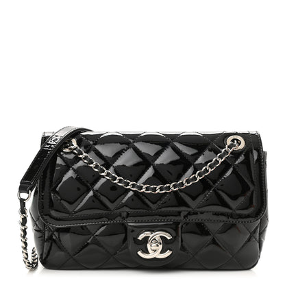 Chanel Patent Quilted Small Coco Shine Flap Black 1 of 11