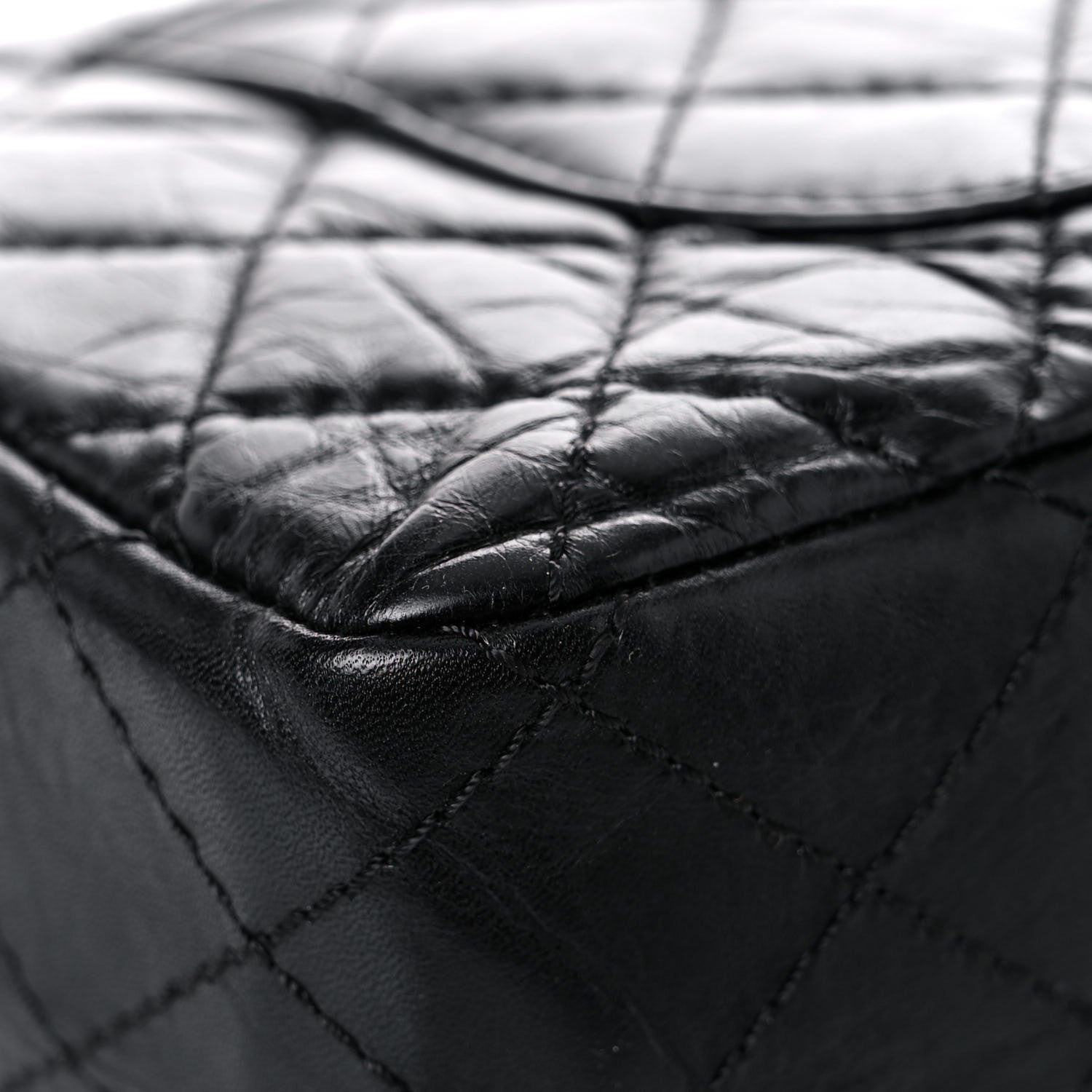 Chanel Aged Calfskin Quilted 2.55 Reissue 226 Flap Black 10 of 12