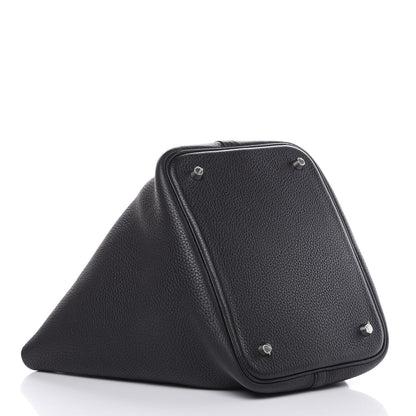 Hermes Taurillon Clemence Picotin Lock 22 MM Black 4 of 9