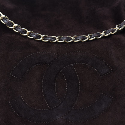 Chanel Suede Accordion Flap Brown 11 of 11
