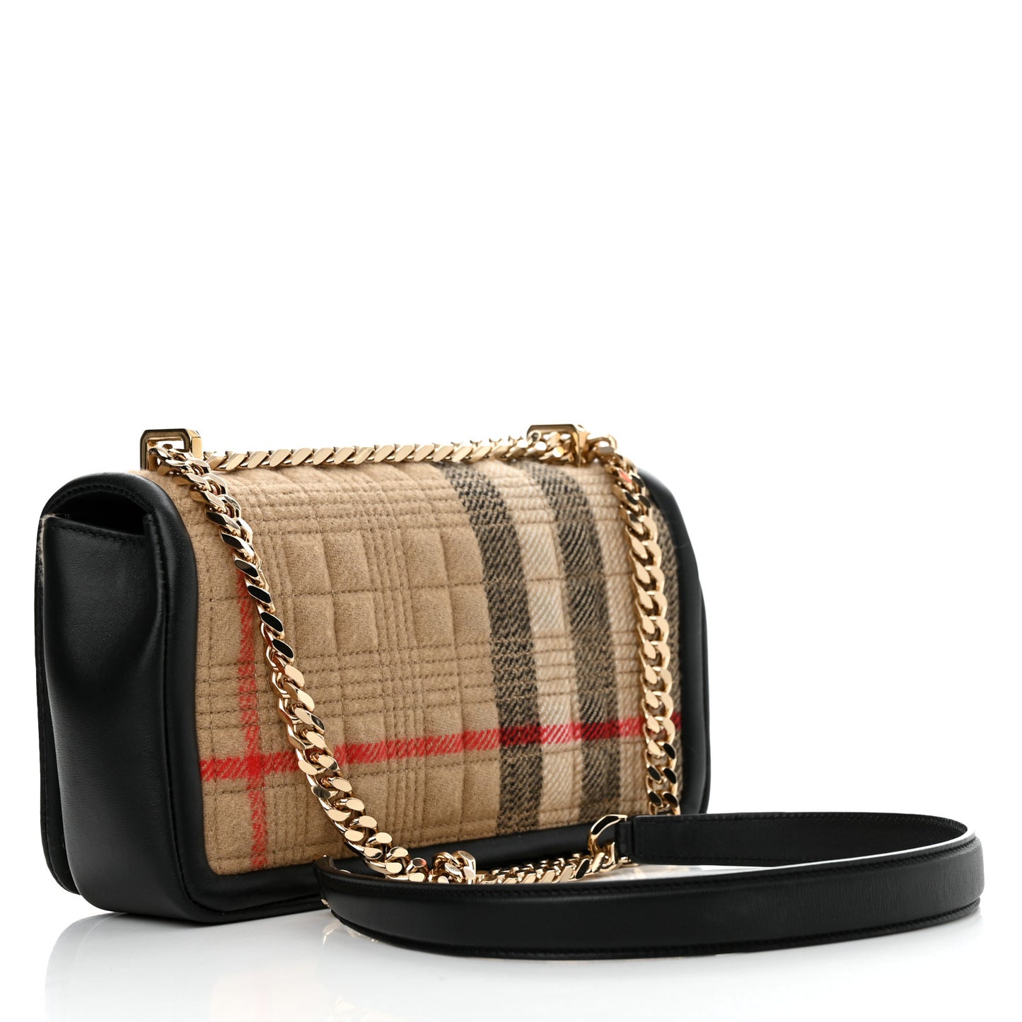Check Cashmere Small Lola Bag Black