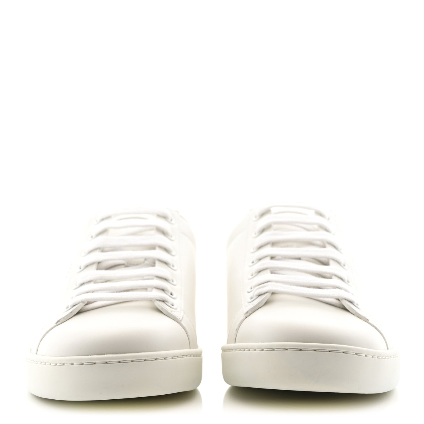 Calfskin Interlocking G Perforated Womens Ace Sneakers 38.5 White Grey Sky