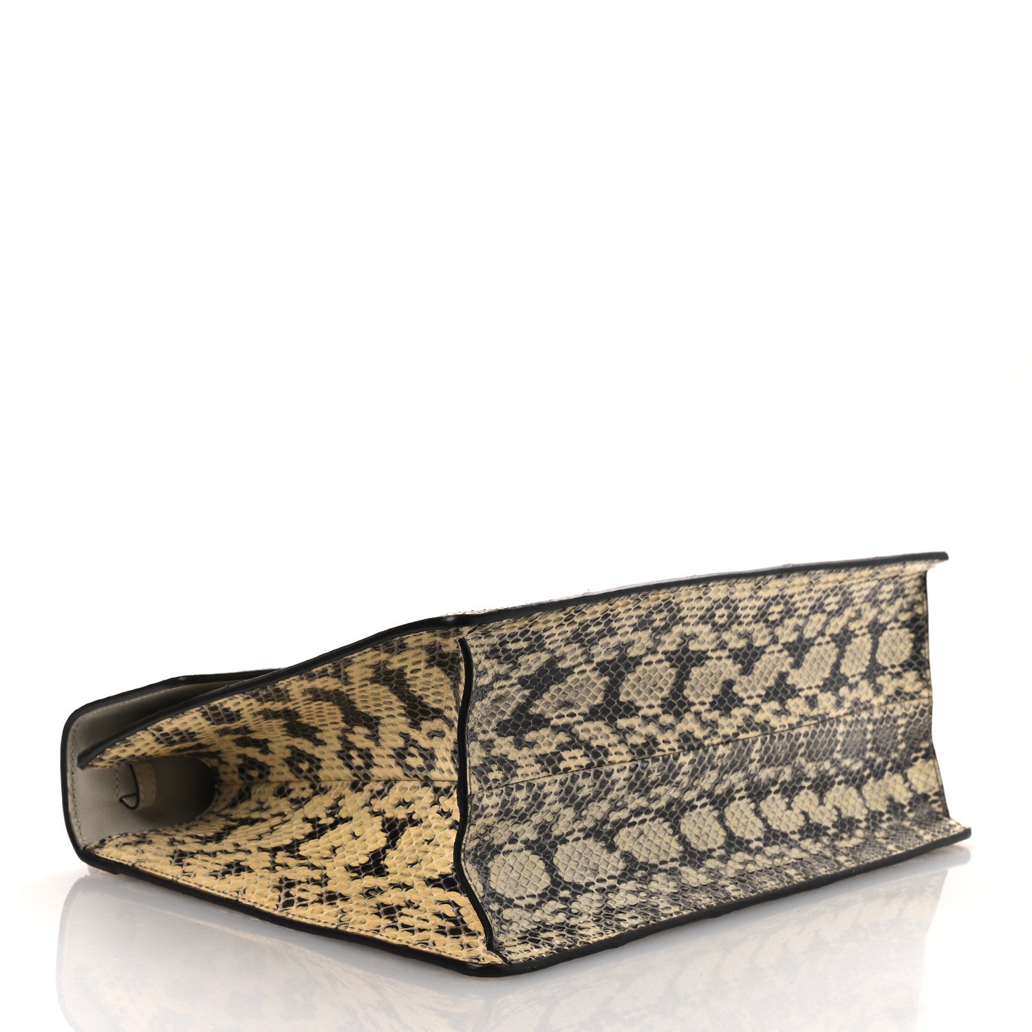Gucci Snakeskin Medium Sylvie Top Handle Roccia 4 of 10