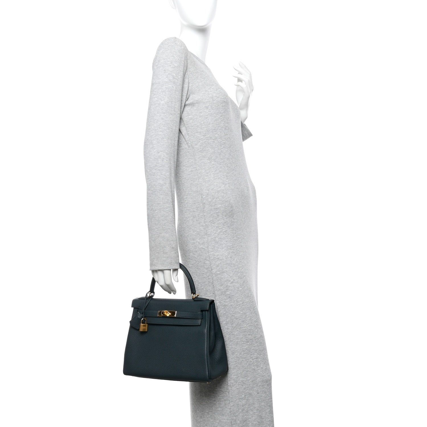 Hermes Togo Kelly Retourne 28 Vert Cypress 2 of 10