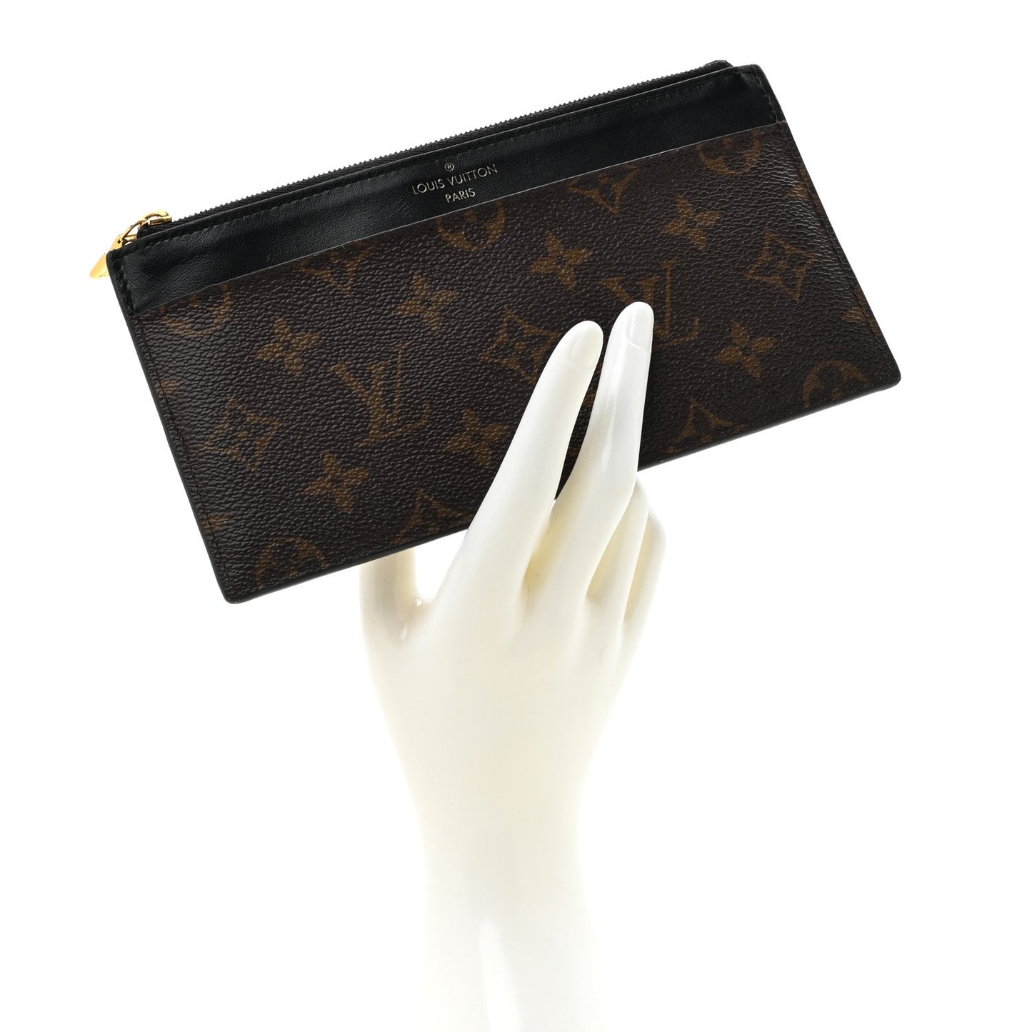 Monogram Slim Purse Black