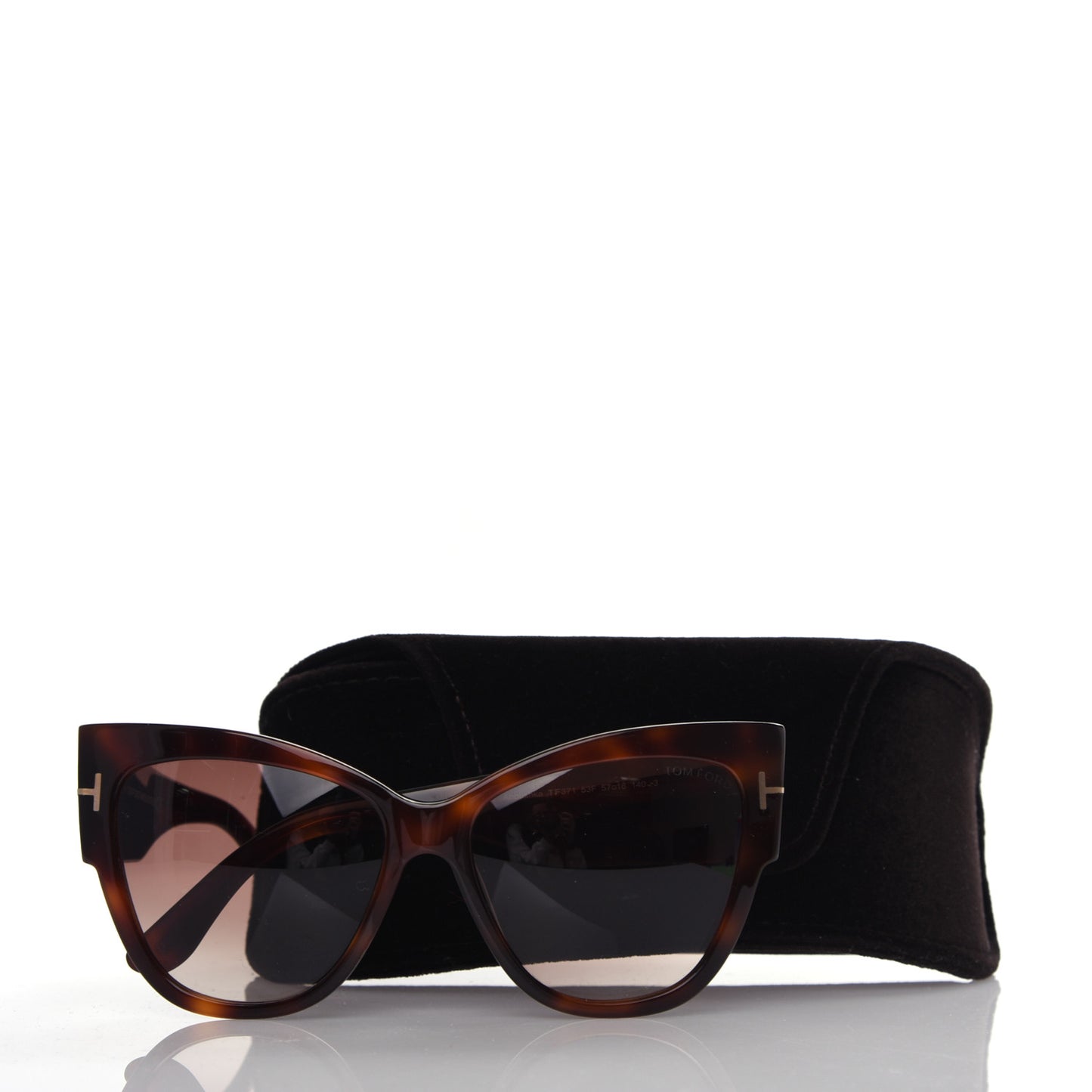 Acetate Anoushka Cat Eye Sunglasses TF371 Tortoise Shell