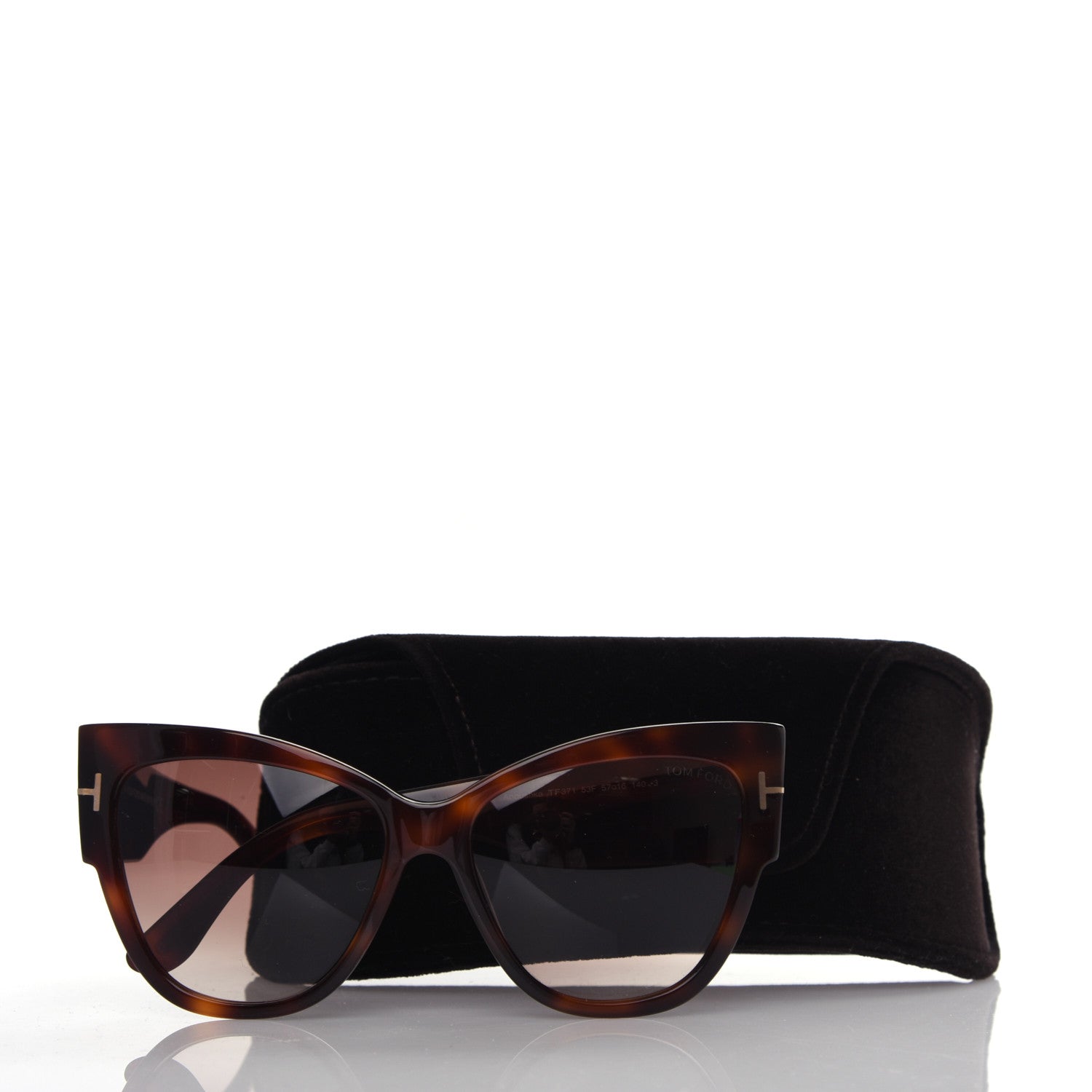 Tom Ford Acetate Anoushka Cat Eye Sunglasses TF371 Tortoise Shell 8 of 8