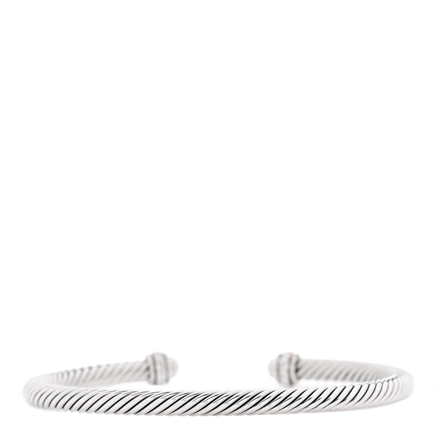 Sterling Silver 18K Yellow Gold 4mm Cable Classics Bracelet