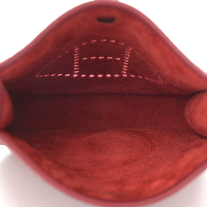 Hermes Taurillon Clemence Evelyne TPM Rouge Grenat 4 of 10