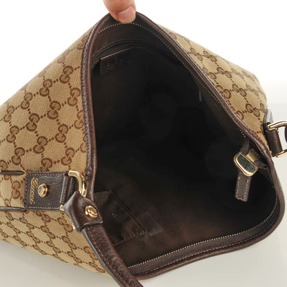 Gucci Monogram Large Abbey D Ring Hobo Brown 7 of 7