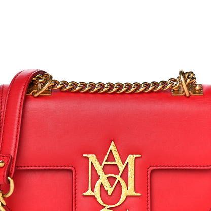 Alexander McQueen Calfskin Small Insignia Chain Flap Red 15 of 26