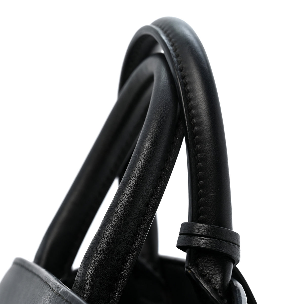 Calfskin Mini Hug Bag Black