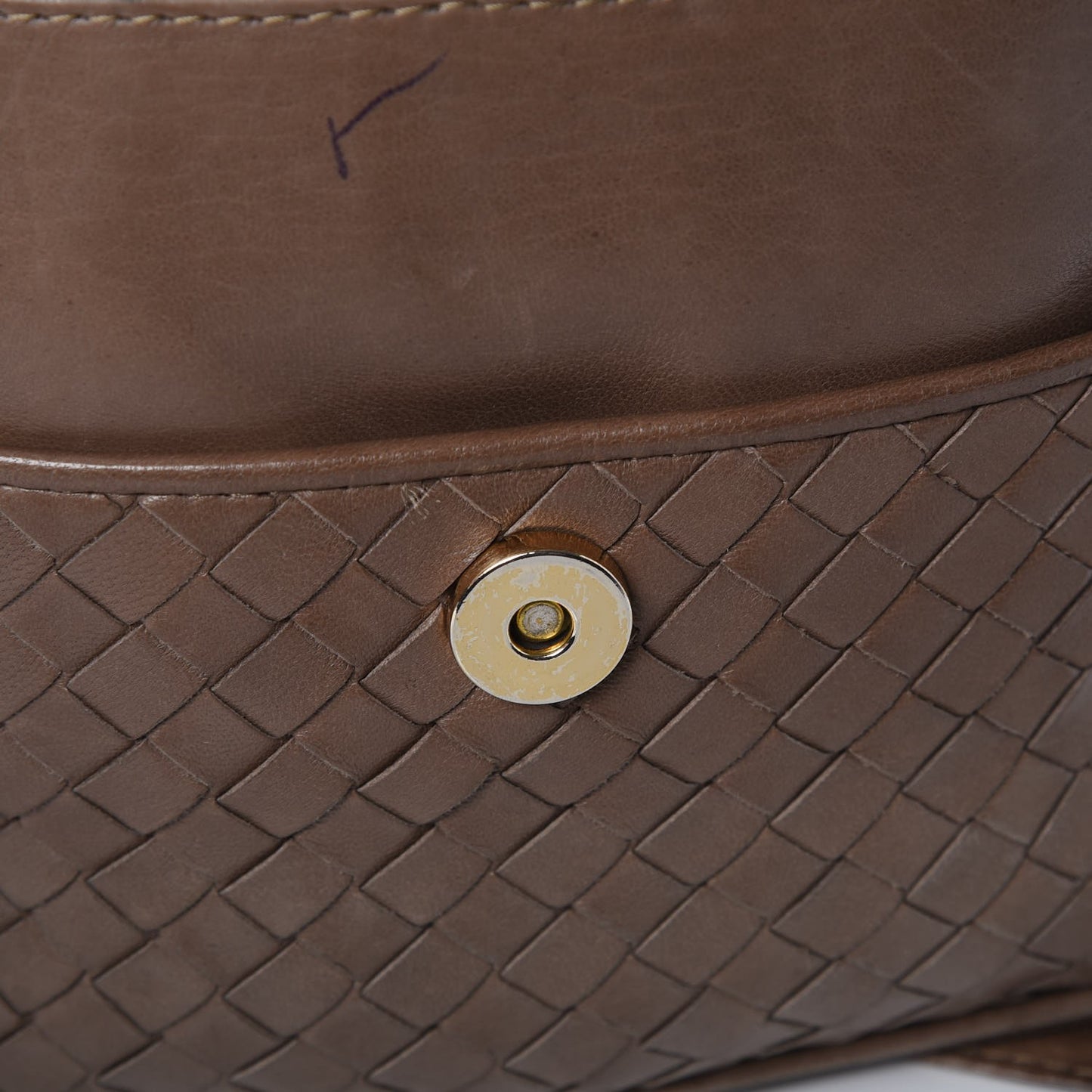 BOTTEGA VENETA Nappa Intrecciato Flap Shoulder Bag Bag Old Petra