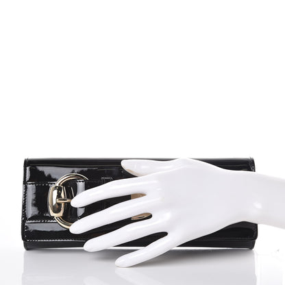 Gucci Patent Romy Clutch Black 2 of 7