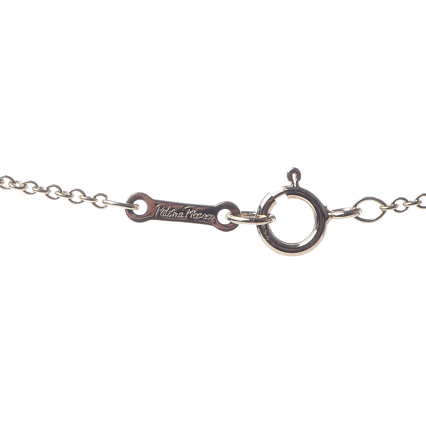 18K Yellow Gold Paloma Picasso Graffiti X Pendant Necklace