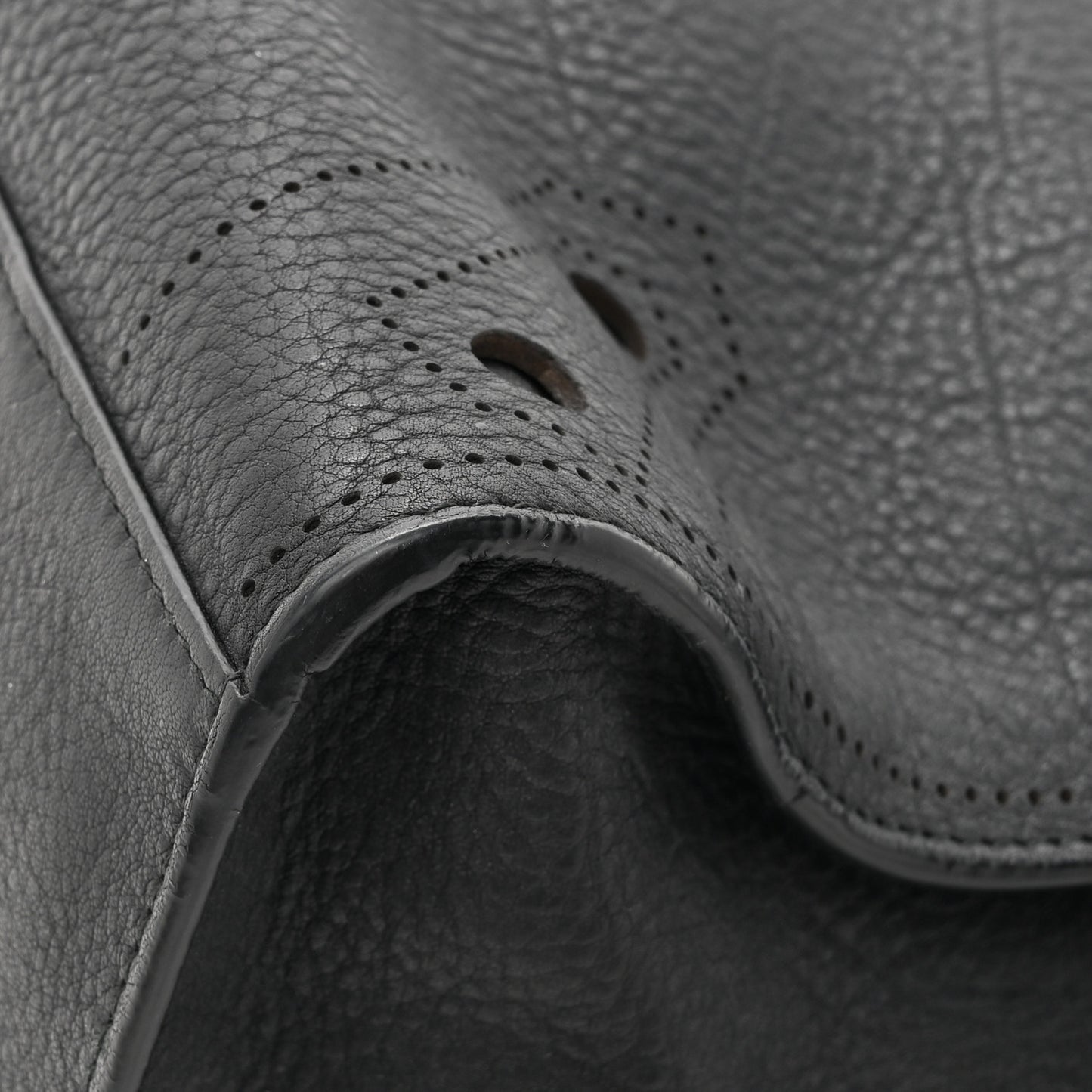 Veau Soyeux Perforated Blackout Hardware City Black